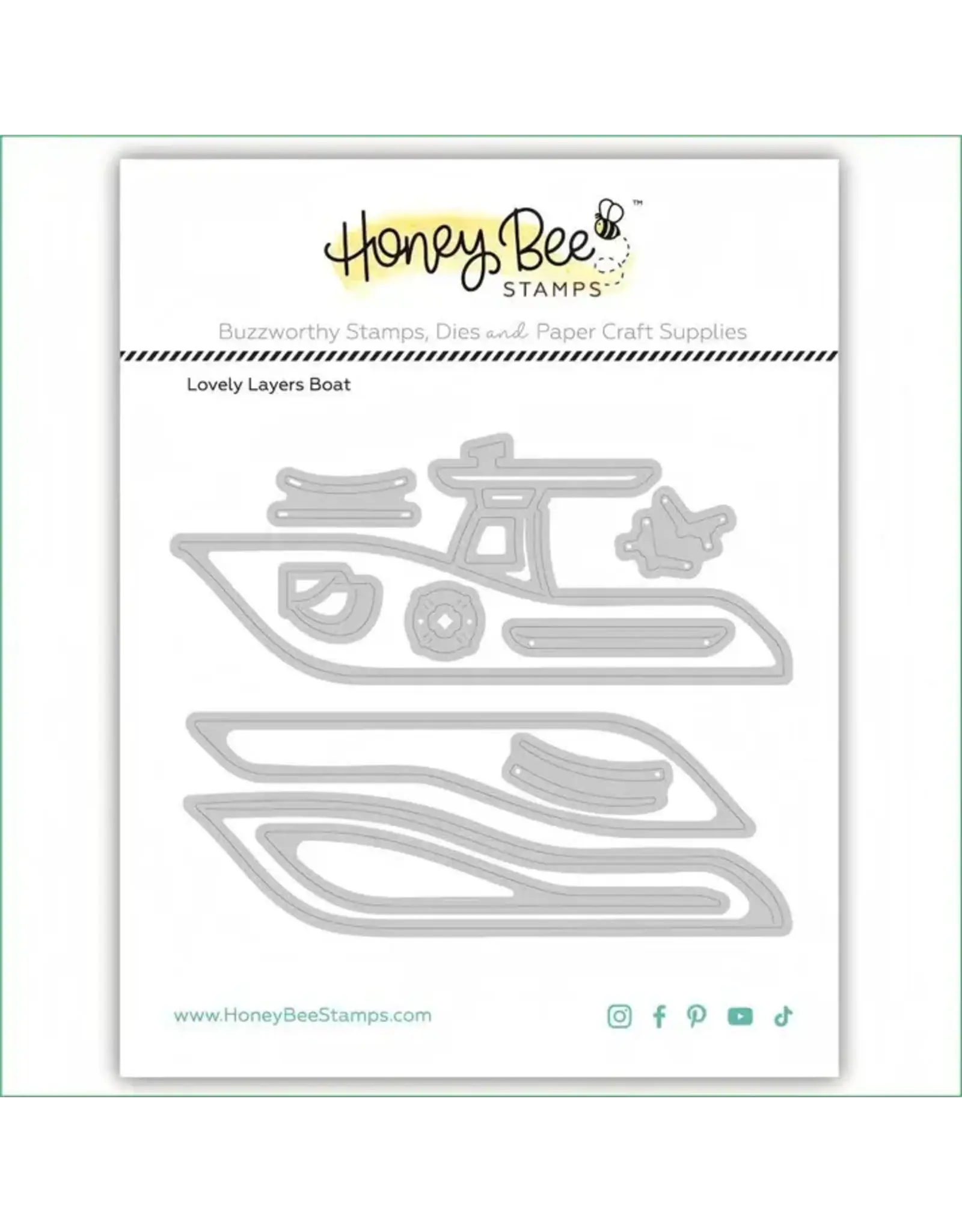 HONEY BEE HONEY BEE STAMPS LOVELY LAYERS: BOAT DIE SET