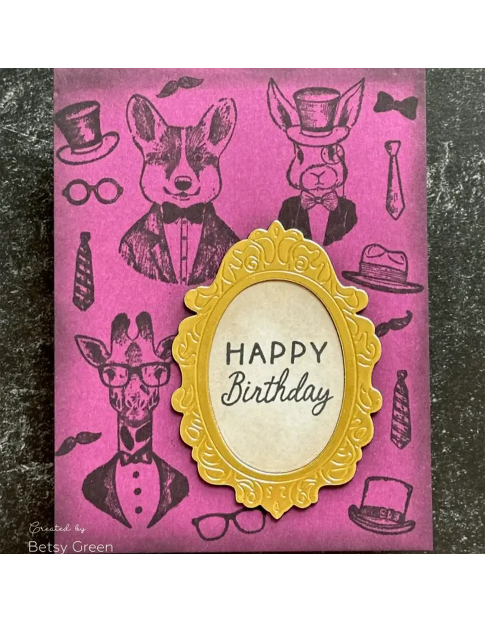 HONEY BEE HONEY BEE STAMPS LOVELY LAYERS: GALLERY WALL BAROQUE FRAMES DIE SET