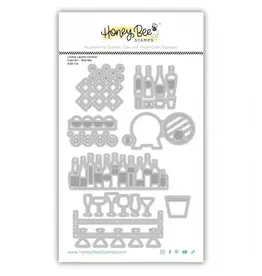 HONEY BEE HONEY BEE STAMPS LOVELY LAYERS: HOOSIER CABINET WET BAR ADD-ON DIE SET