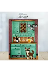 HONEY BEE HONEY BEE STAMPS LOVELY LAYERS: HOOSIER CABINET WET BAR ADD-ON DIE SET