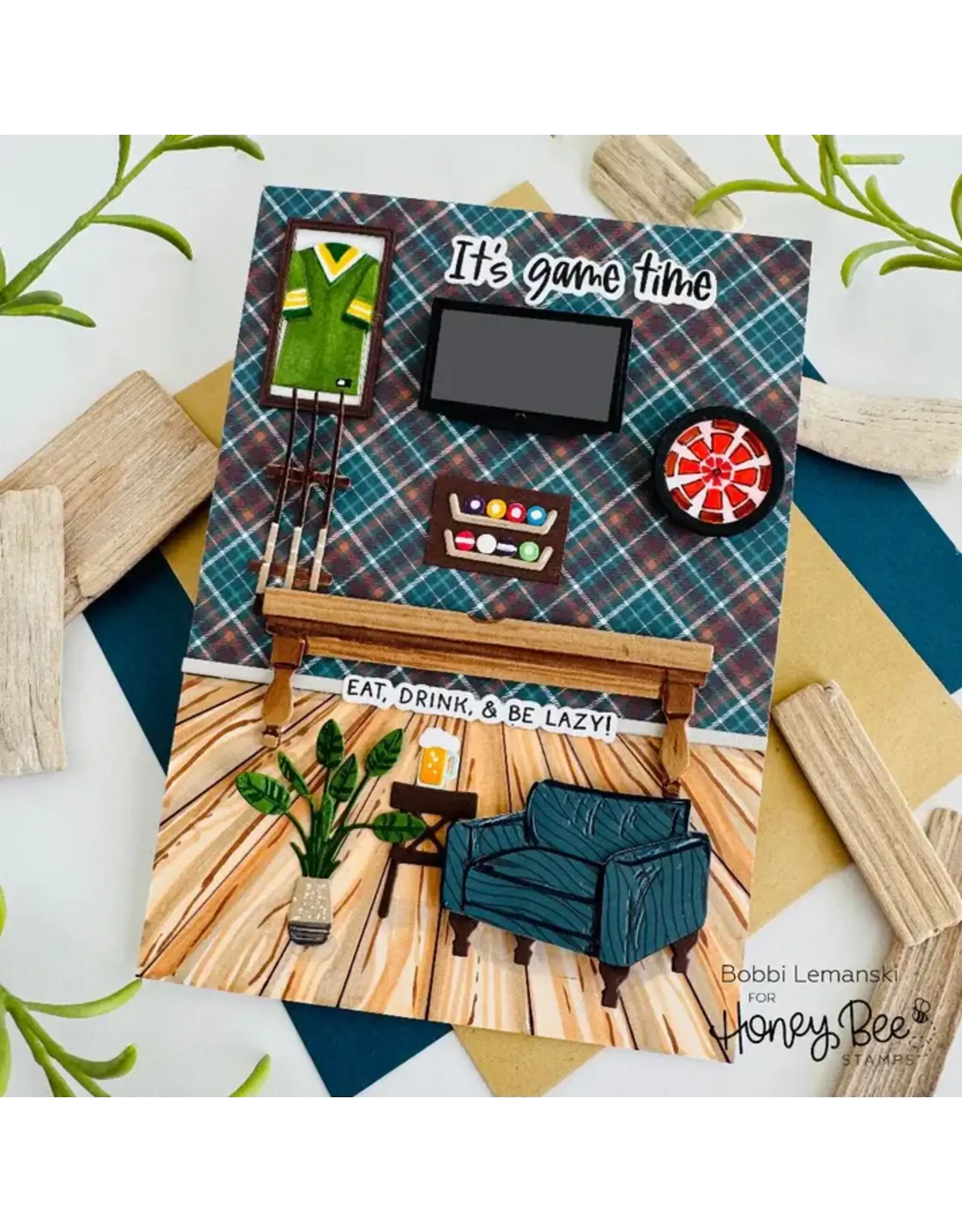 HONEY BEE HONEY BEE STAMPS LOVELY LAYERS: MANCAVE DIE SET