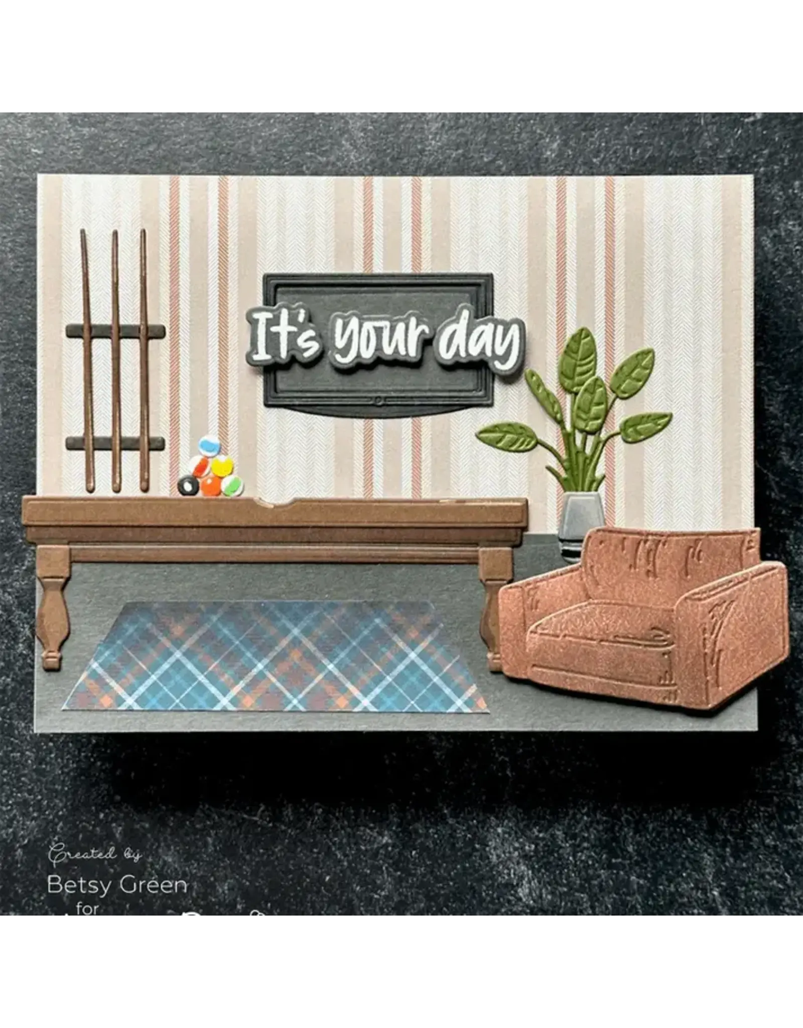 HONEY BEE HONEY BEE STAMPS LOVELY LAYERS: MANCAVE DIE SET