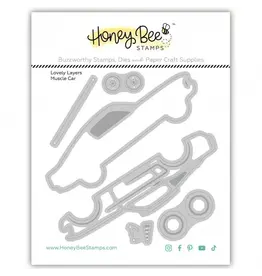 HONEY BEE HONEY BEE STAMPS LOVELY LAYERS: MUSCLE CAR DIE SET