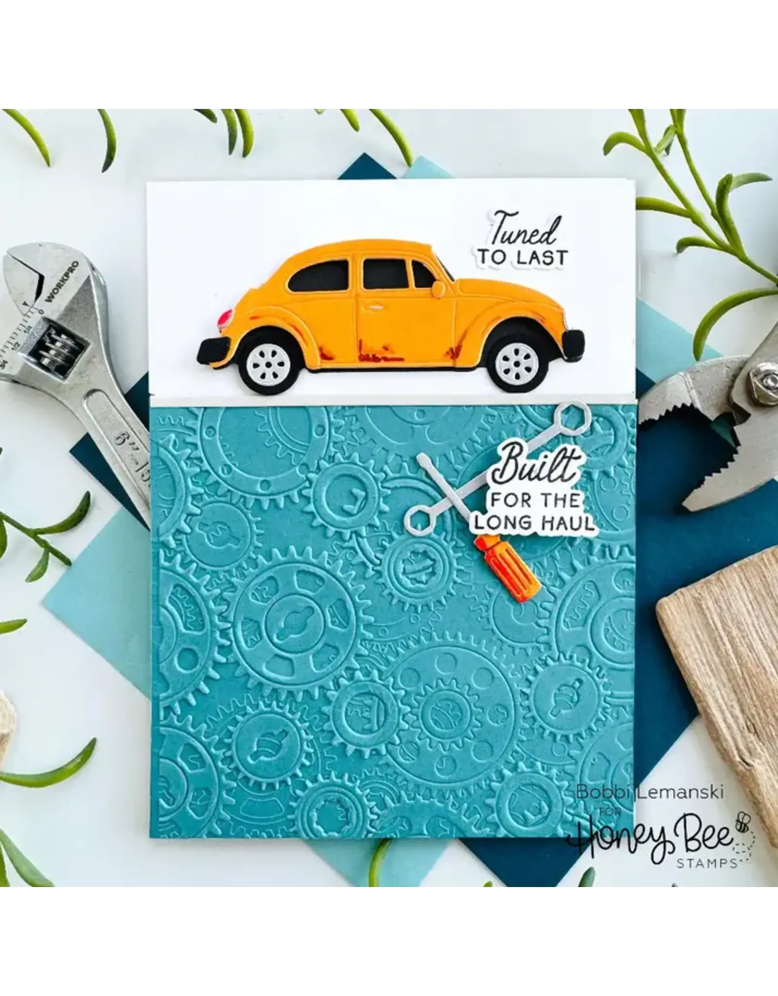 HONEY BEE HONEY BEE STAMPS LOVELY LAYERS: TOOL BOX MECHANIC ADD-ON DIE SET