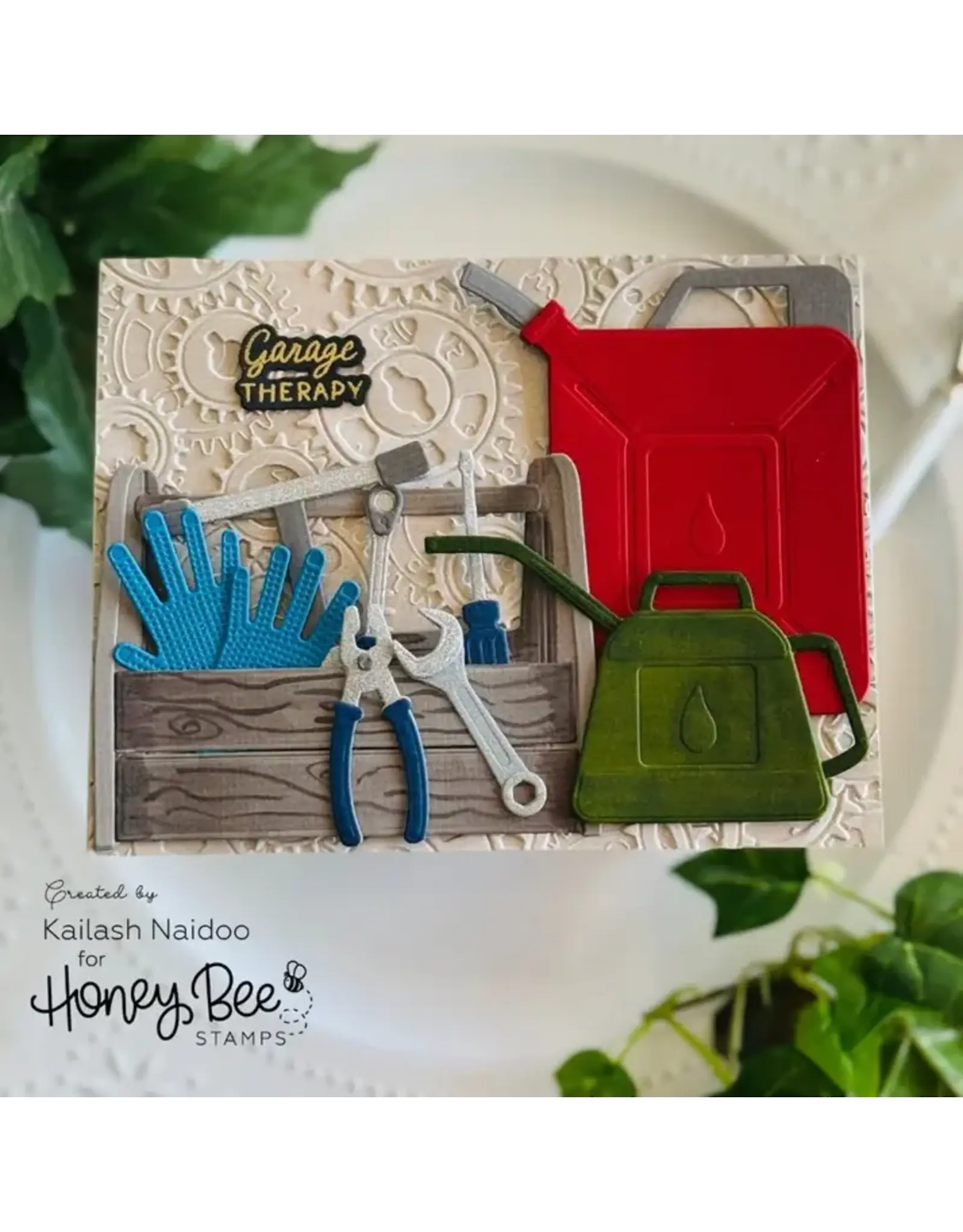 HONEY BEE HONEY BEE STAMPS LOVELY LAYERS: TOOL BOX MECHANIC ADD-ON DIE SET