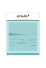 HONEY BEE HONEY BEE STAMPS STEADY WATERS 6x6 LAYERING BACKGROUND STENCIL SET 2/PK