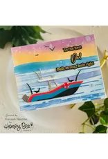 HONEY BEE HONEY BEE STAMPS STEADY WATERS 6x6 LAYERING BACKGROUND STENCIL SET 2/PK