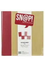 SIMPLE STORIES SIMPLE STORIES SN@P! RED BINDER ALBUM 6X8