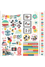 SIMPLE STORIES SIMPLE STORIES SAY CHEESE HAPPIEST PLACE 12x12 CARDSTOCK STICKERS ICONS