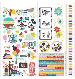 SIMPLE STORIES SIMPLE STORIES SAY CHEESE HAPPIEST PLACE 12x12 CARDSTOCK STICKERS ICONS