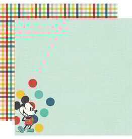 SIMPLE STORIES SIMPLE STORIES SAY CHEESE HAPPIEST PLACE MEETING THE MOUSE 12x12 CARDSTOCK