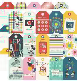 SIMPLE STORIES SIMPLE STORIES SAY CHEESE HAPPIEST PLACE TAG ELEMENTS 12x12 CARDSTOCK