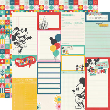 SIMPLE STORIES SIMPLE STORIES SAY CHEESE HAPPIEST PLACE JOURNAL ELEMENTS 12x12 CARDSTOCK