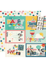 SIMPLE STORIES SIMPLE STORIES SAY CHEESE HAPPIEST PLACE 4x6 ELEMENTS 12x12 CARDSTOCK