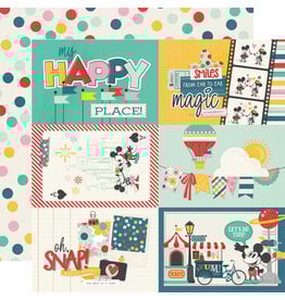 SIMPLE STORIES SIMPLE STORIES SAY CHEESE HAPPIEST PLACE 4x6 ELEMENTS 12x12 CARDSTOCK