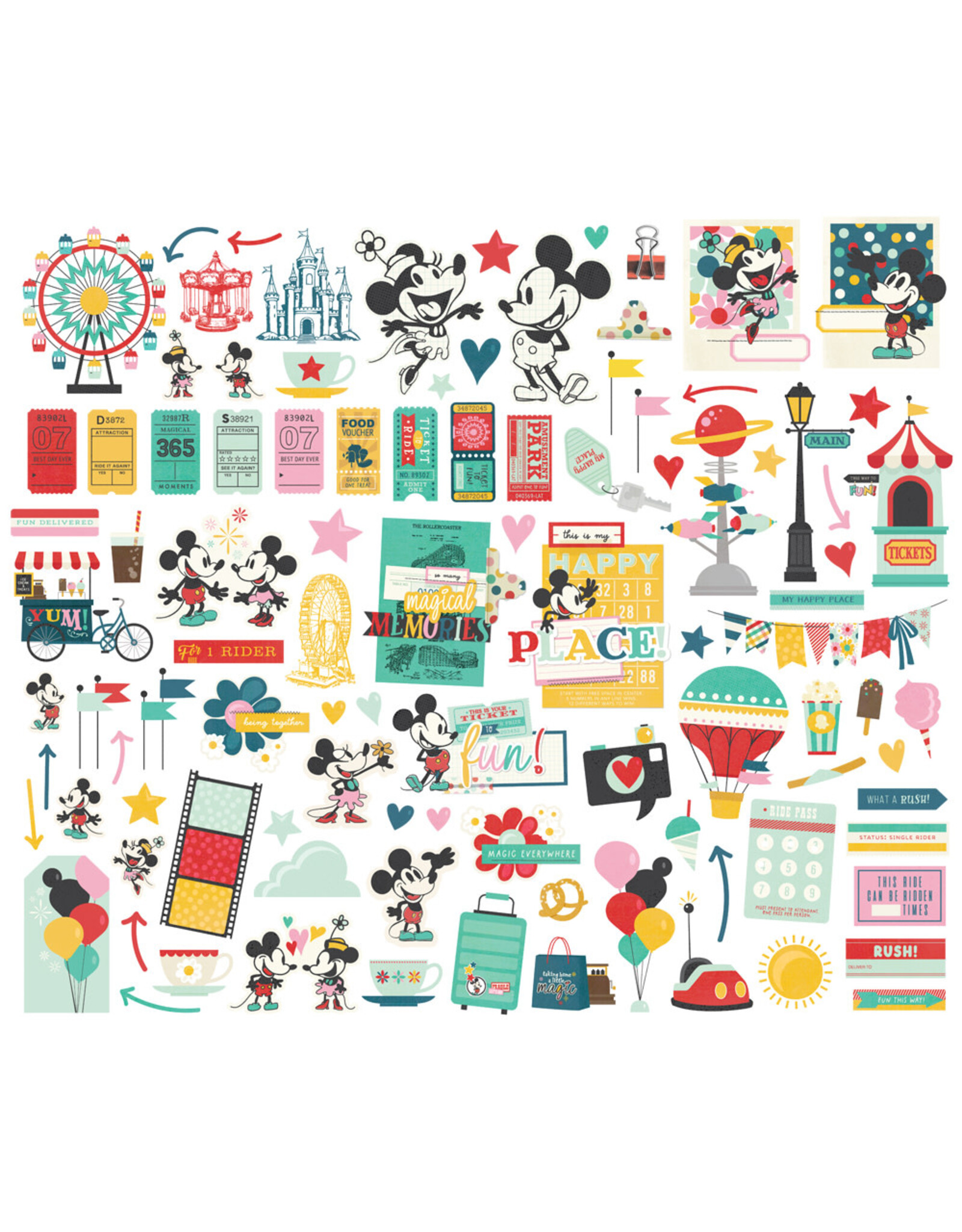 SIMPLE STORIES SIMPLE STORIES SAY CHEESE HAPPIEST PLACE BITS & PIECES 100/PK