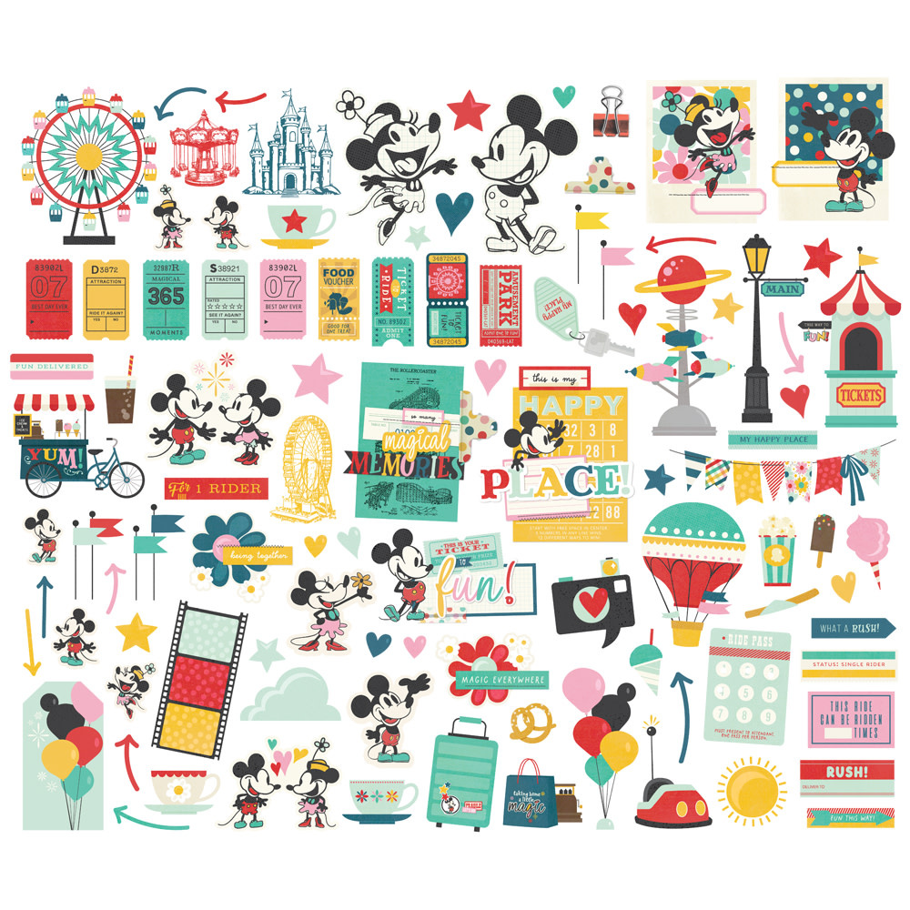 SIMPLE STORIES SIMPLE STORIES SAY CHEESE HAPPIEST PLACE BITS & PIECES 100/PK