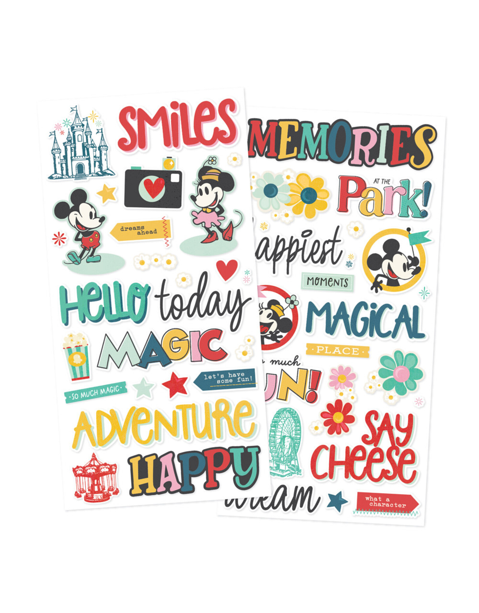 SIMPLE STORIES SIMPLE STORIES SAY CHEESE HAPPIEST PLACE FOAM STICKERS 48/PK