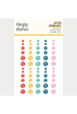 SIMPLE STORIES SIMPLE STORIES SAY CHEESE HAPPIEST PLACE GLITTER ENAMEL DOTS