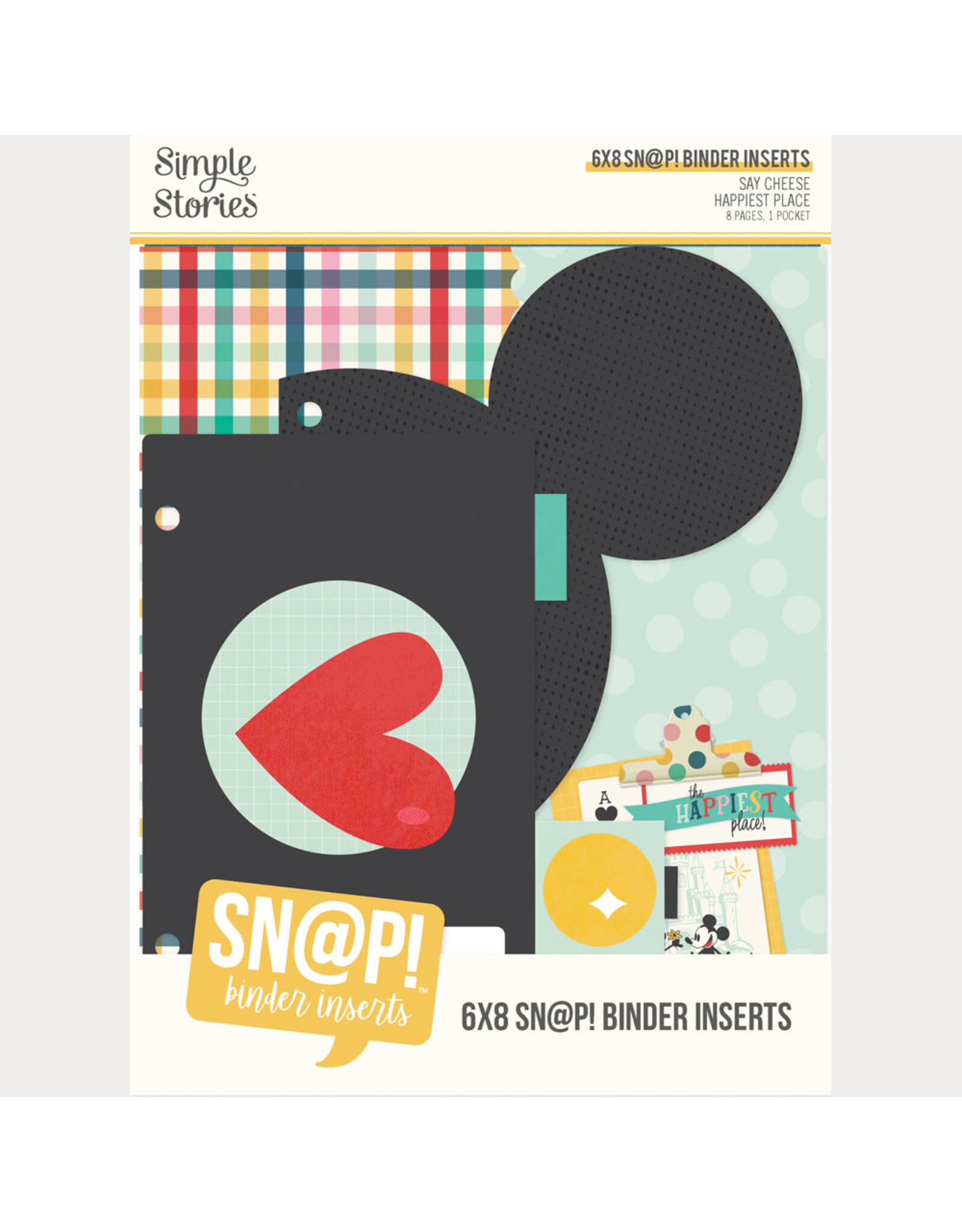 SIMPLE STORIES SIMPLE STORIES SAY CHEESE HAPPIEST PLACE 6x8 BINDER INSERTS