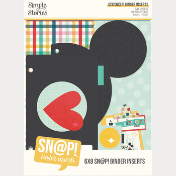 SIMPLE STORIES SIMPLE STORIES SAY CHEESE HAPPIEST PLACE 6x8 BINDER INSERTS