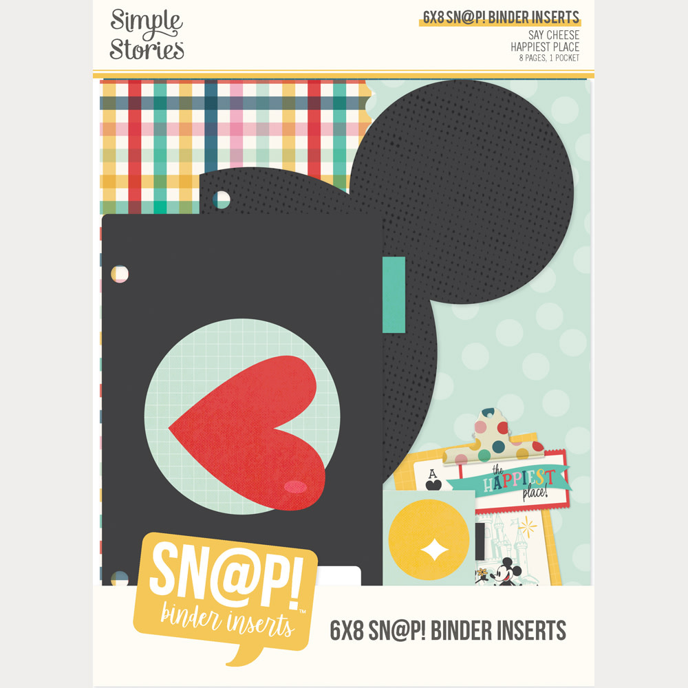 SIMPLE STORIES SIMPLE STORIES SAY CHEESE HAPPIEST PLACE 6x8 BINDER INSERTS