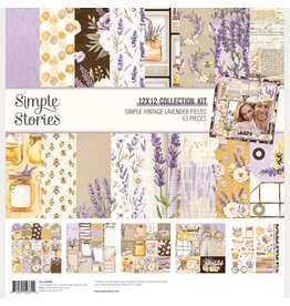 SIMPLE STORIES SIMPLE STORIES SIMPLE VINTAGE LAVENDER FIELDS 12x12 COLLECTION KIT