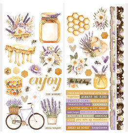 SIMPLE STORIES SIMPLE STORIES SIMPLE VINTAGE LAVENDER FIELDS 12x12 CARDSTOCK STICKERS ICONS