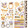 SIMPLE STORIES SIMPLE STORIES SIMPLE VINTAGE LAVENDER FIELDS 12x12 CARDSTOCK STICKERS ICONS