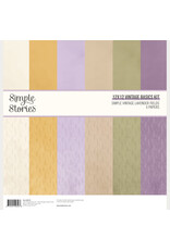 SIMPLE STORIES SIMPLE STORIES SIMPLE VINTAGE LAVENDER FIELDS 12x12 BASICS KIT