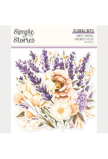 SIMPLE STORIES SIMPLE STORIES SIMPLE VINTAGE LAVENDER FIELDS FLORAL BITS & PIECES 38/PK