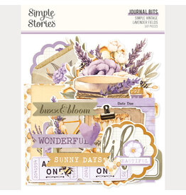 SIMPLE STORIES SIMPLE STORIES SIMPLE VINTAGE LAVENDER FIELDS JOURNAL BITS & PIECES 107/PK