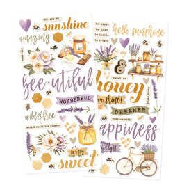 SIMPLE STORIES SIMPLE STORIES SIMPLE VINTAGE LAVENDER FIELDS FOAM STICKERS 66/PK