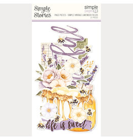 SIMPLE STORIES SIMPLE STORIES SIMPLE PAGES SIMPLE VINTAGE LAVENDER FIELDS PAGE PIECES 21/PK