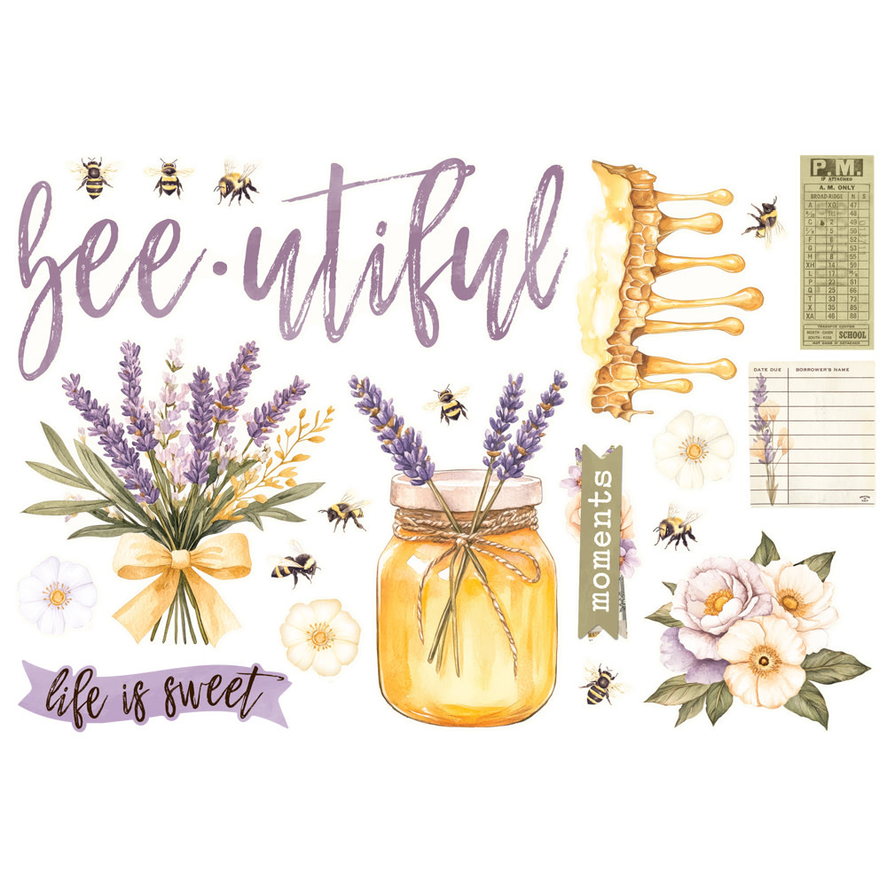 SIMPLE STORIES SIMPLE STORIES SIMPLE PAGES SIMPLE VINTAGE LAVENDER FIELDS PAGE PIECES 21/PK