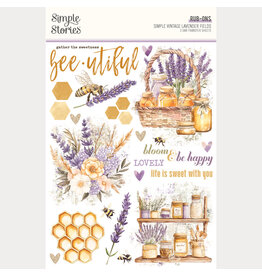 SIMPLE STORIES SIMPLE STORIES SIMPLE VINTAGE LAVENDER FIELDS 6x8 RUB-ONS 2/PK