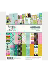 SIMPLE STORIES SIMPLE STORIES COLOR ME HAPPY 6x8 PAPER PAD 24 SHEETS