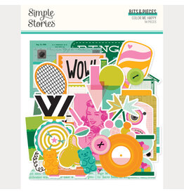 SIMPLE STORIES SIMPLE STORIES COLOR ME HAPPY BITS & PIECES 94/PK