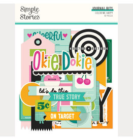 SIMPLE STORIES SIMPLE STORIES COLOR ME HAPPY JOURNAL BITS & PIECES 87/PK