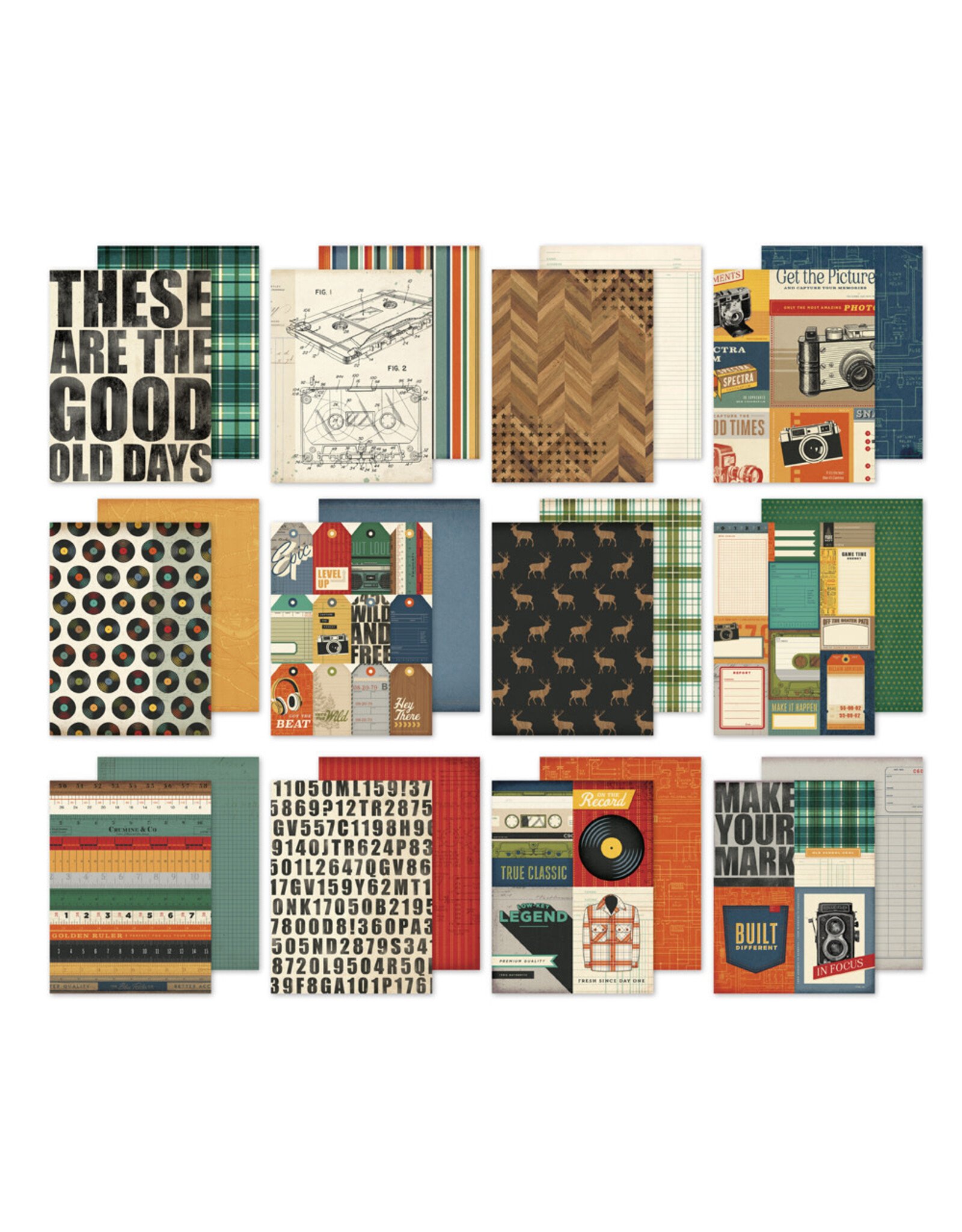 SIMPLE STORIES SIMPLE STORIES RUSTIC LEGEND 6x8 PAPER PAD 24 SHEETS