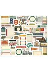 SIMPLE STORIES SIMPLE STORIES RUSTIC LEGEND JOURNAL BITS & PIECES 84/PK