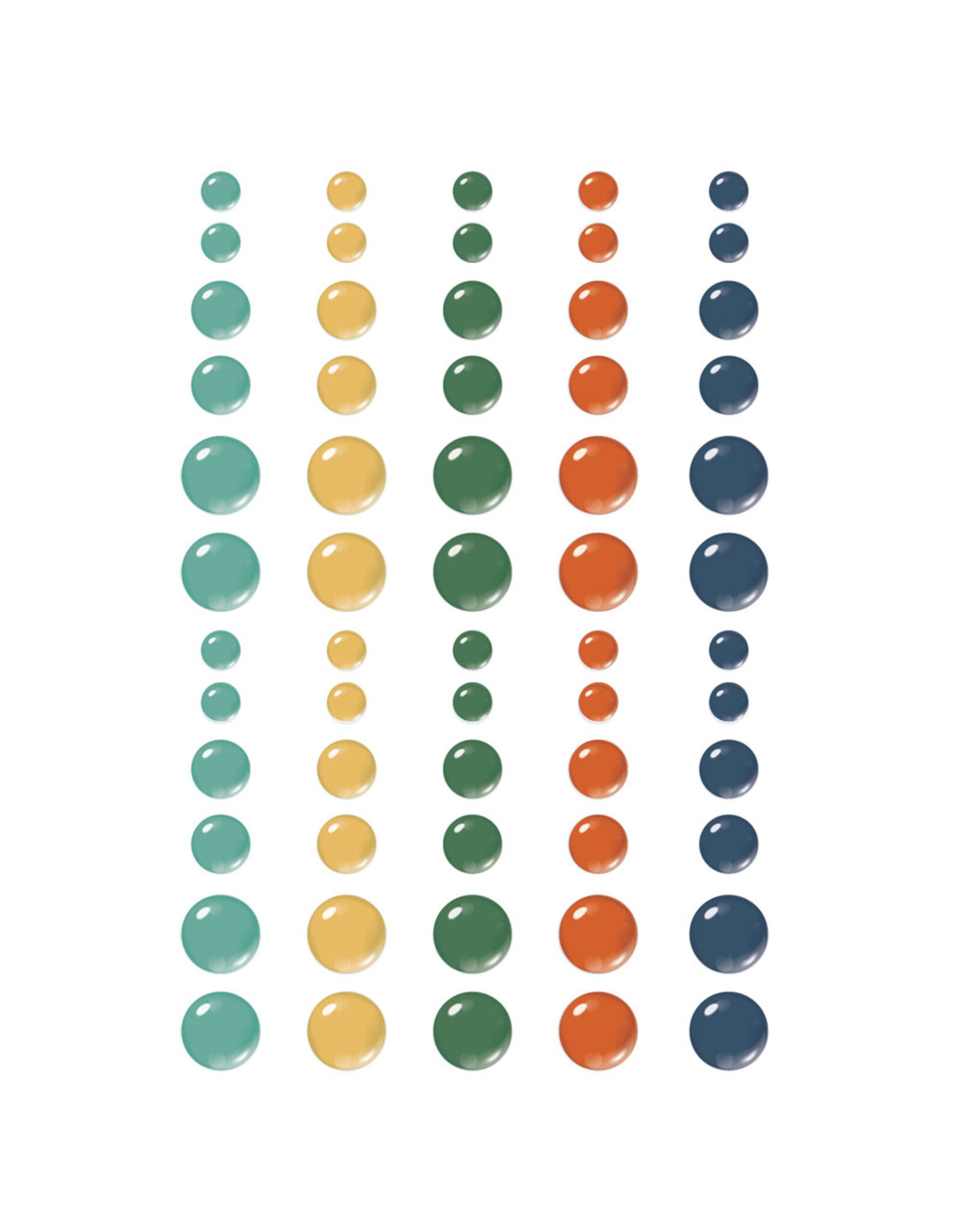 SIMPLE STORIES SIMPLE STORIES RUSTIC LEGEND GLOSSY ENAMEL DOTS