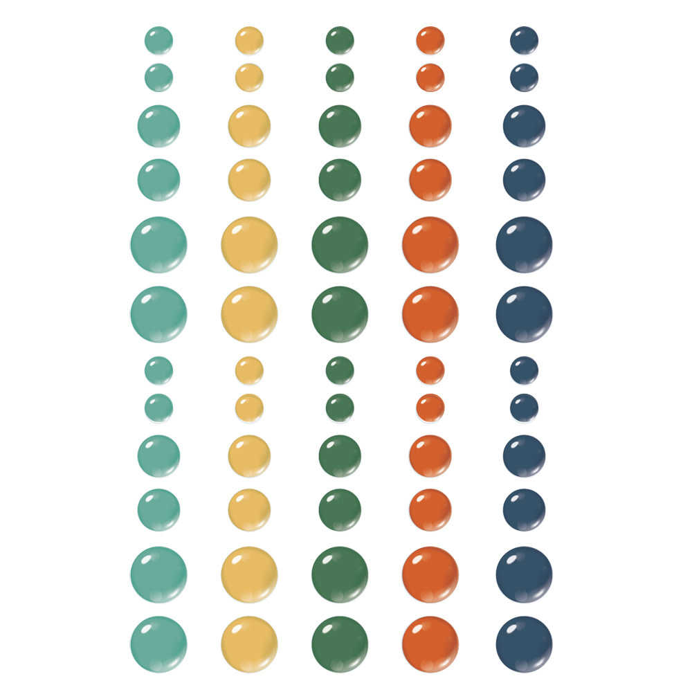 SIMPLE STORIES SIMPLE STORIES RUSTIC LEGEND GLOSSY ENAMEL DOTS