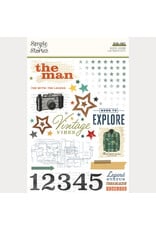 SIMPLE STORIES SIMPLE STORIES RUSTIC LEGEND 6x8 RUB-ONS 2/PK