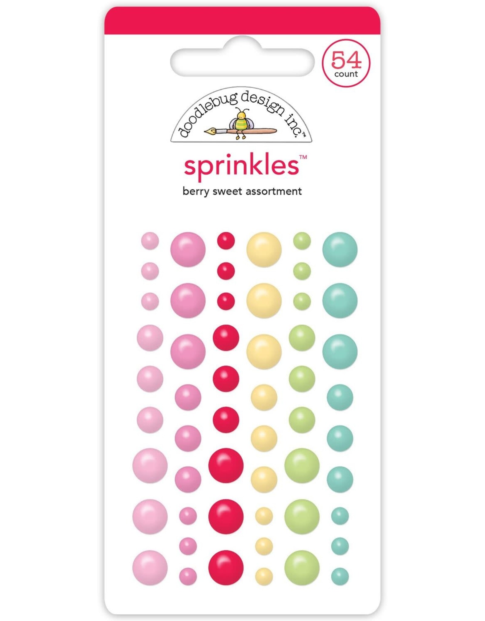 DOODLEBUG DESIGN DOODLEBUG DESIGN BERRY SWEET ASSORTMENT GLOSSY ENAMEL DOTS