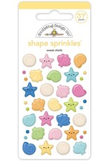 DOODLEBUG DESIGN DOODLEBUG SUMMER FUN SWEET SHELLS ENAMEL SHAPES