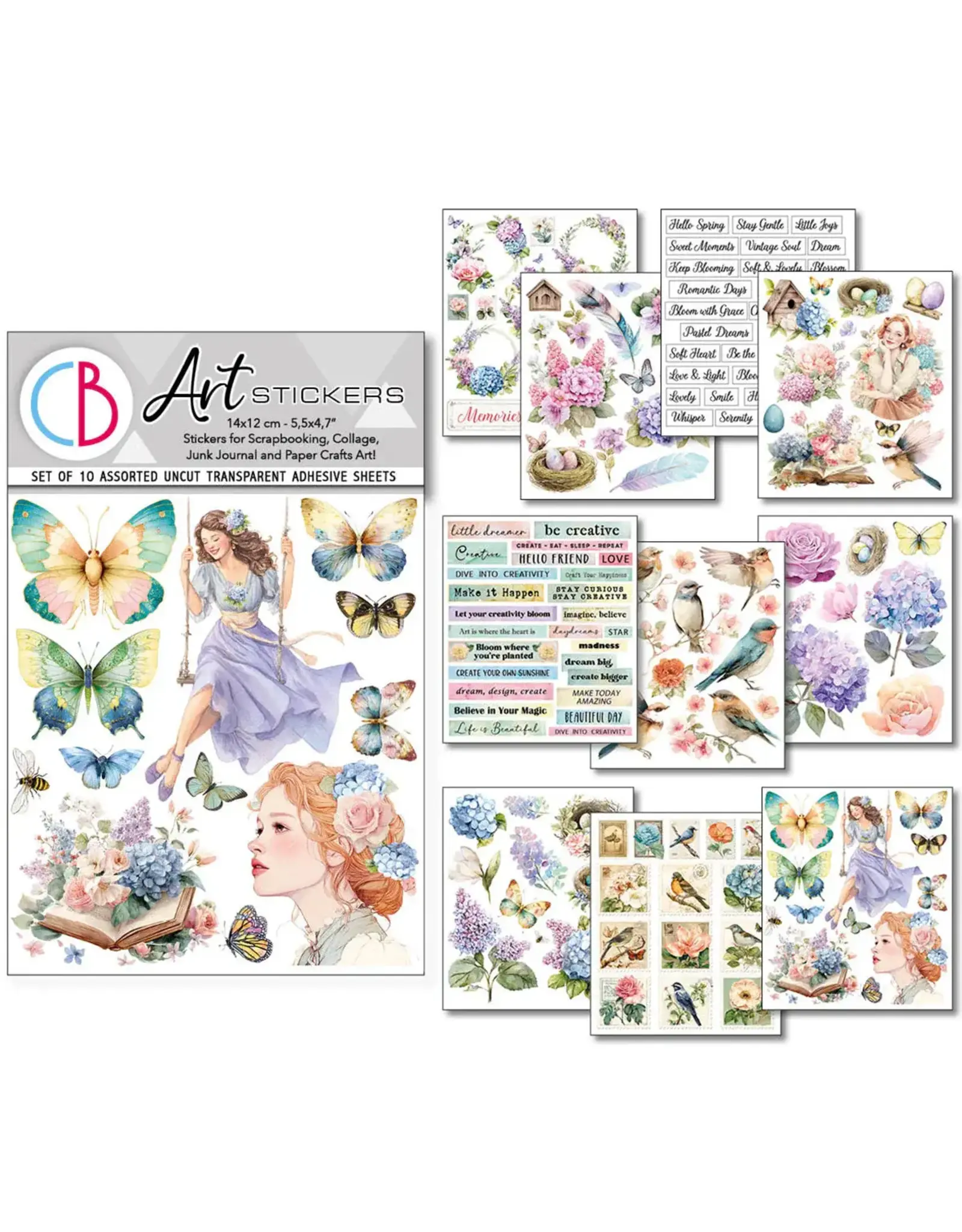 CIAO BELLA CIAO BELLA DAYDREAMS STICKER SET 10/PK