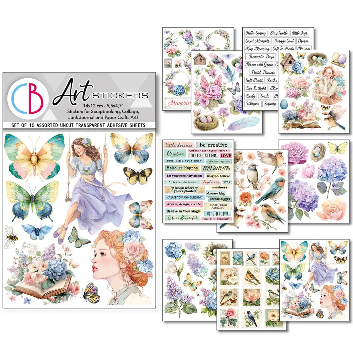CIAO BELLA CIAO BELLA DAYDREAMS STICKER SET 10/PK