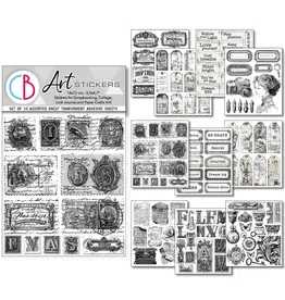 CIAO BELLA CIAO BELLA LITHOGRAPHS STICKER SET 10/PK