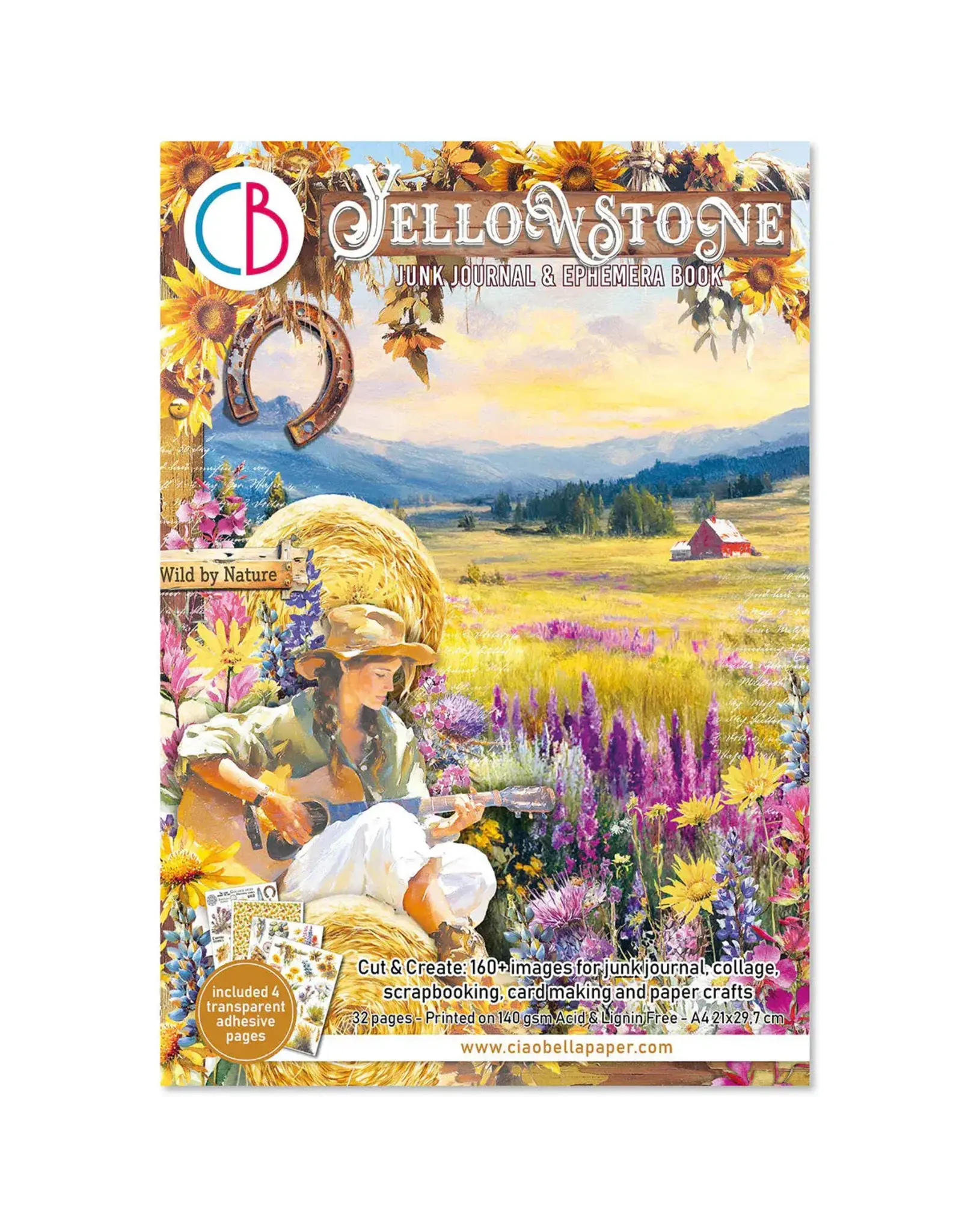 CIAO BELLA CIAO BELLA YELLOWSTONE JUNK JOURNAL & EPHEMERA 32/PK